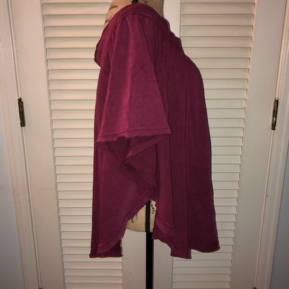 Free People sweatshirt poncho top - Picture 4 of 8